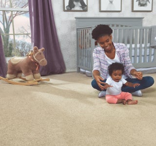 child's bedroom with carpet, protected by Empire's Service Plan